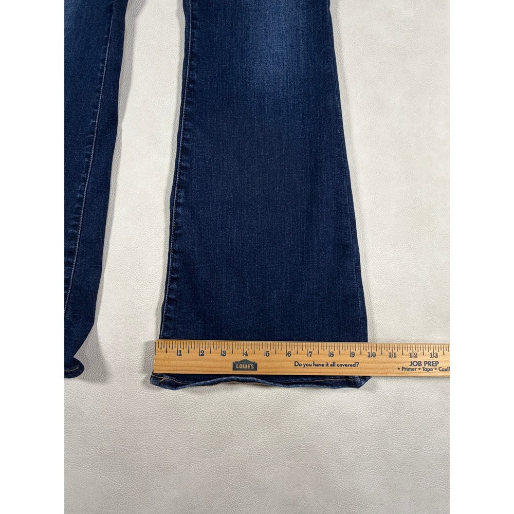 American Eagle Curvy Super High-Rise Flare Jeans Dark Wash Size 6 Regular 26 - Picture 5 of 11